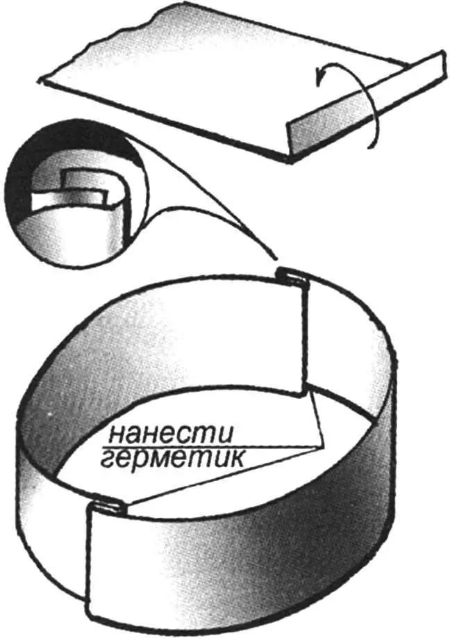 Fig. 2. Joining two sheets