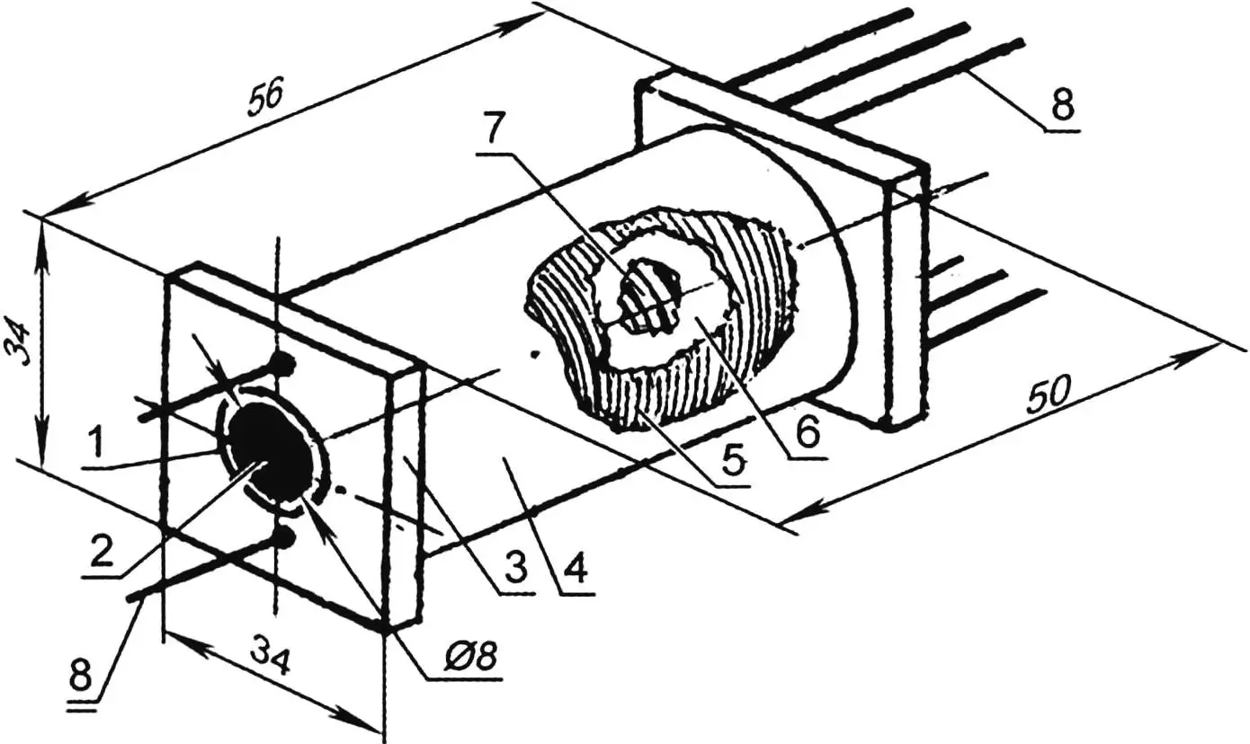 Fig. 2. Construction details of the homemade transformer