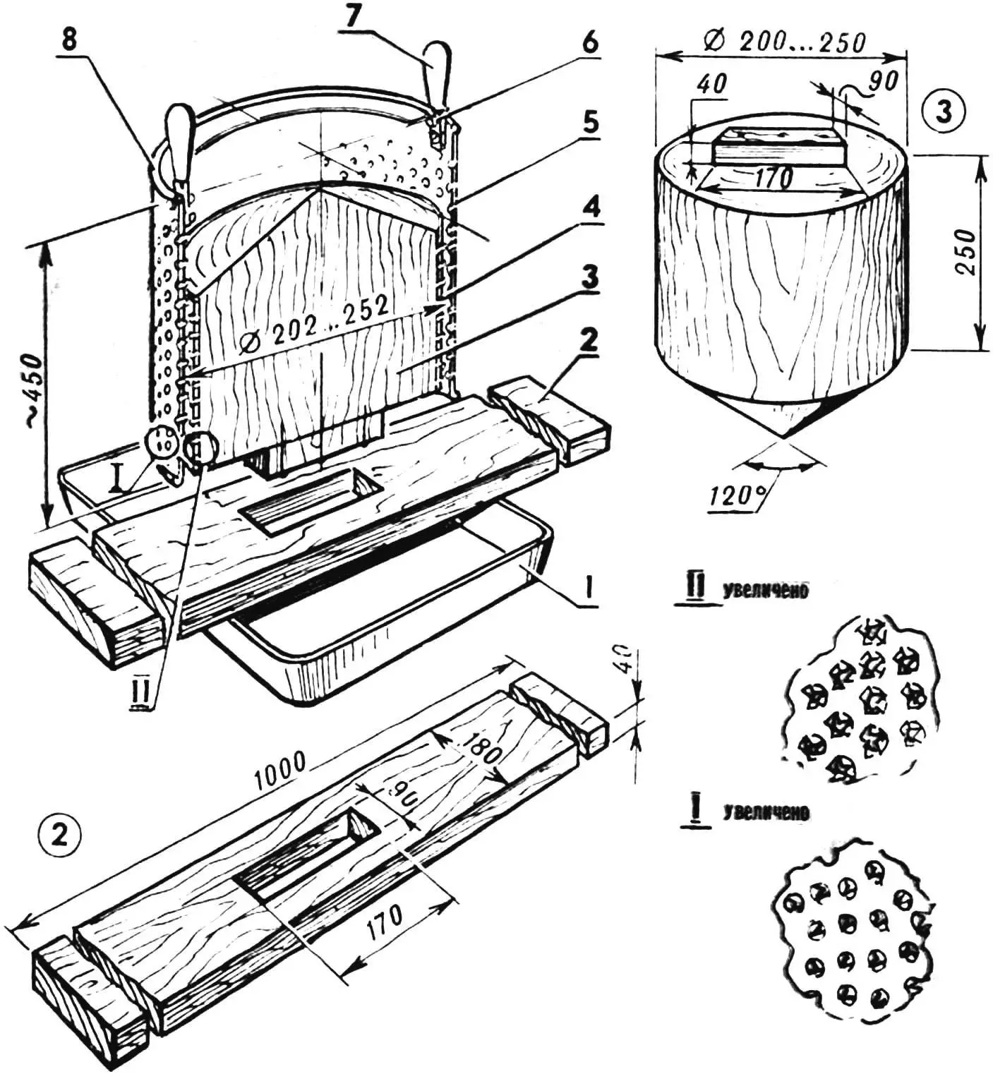Grater-type grain crusher