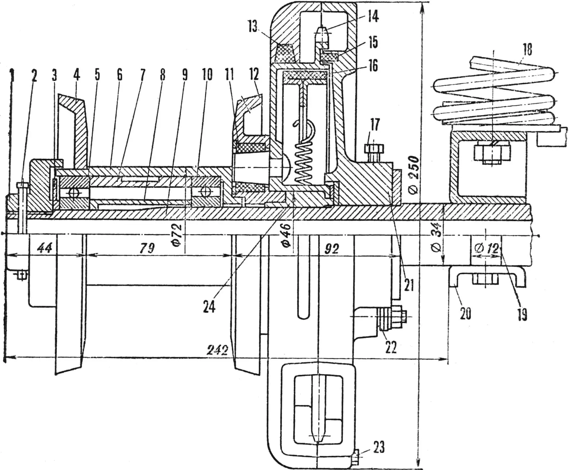 Рис. 3. Привод заднего колеса