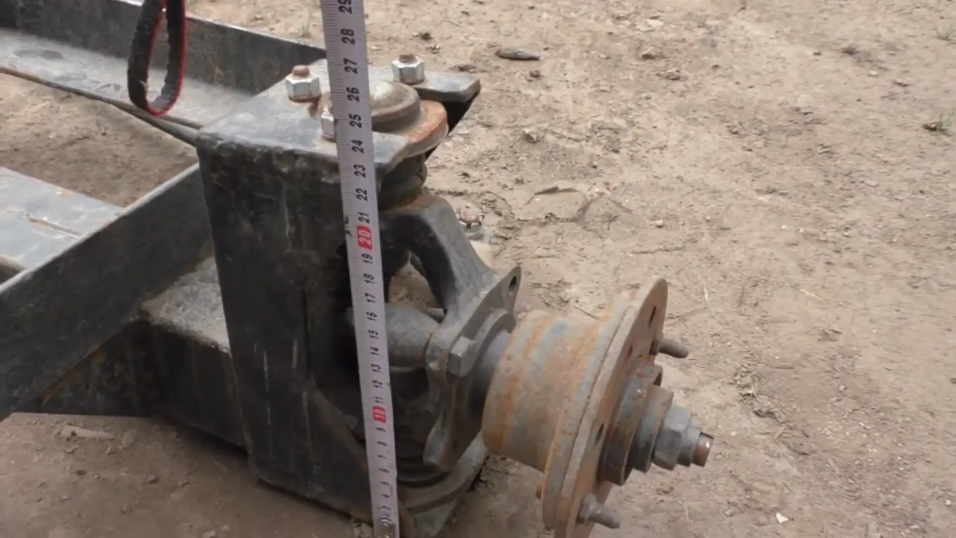 Поворотный кулак подката эвакуатора, размеры