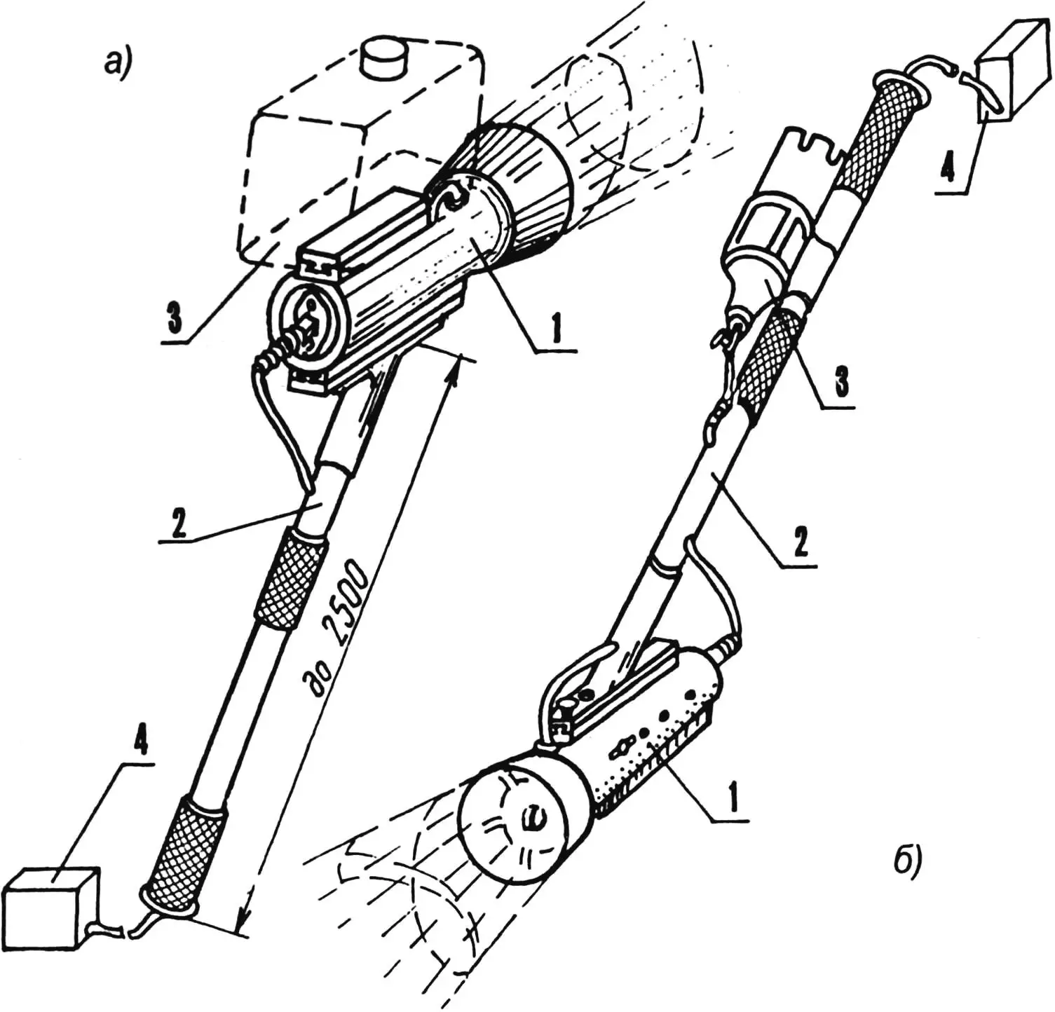 Електричний чашечний штанговий обприскувач