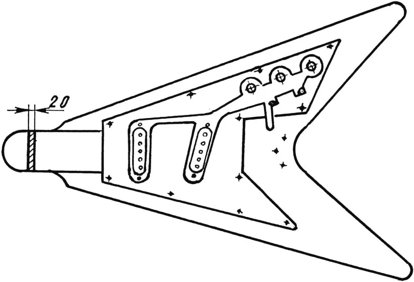 Body cavity layout for components and wiring