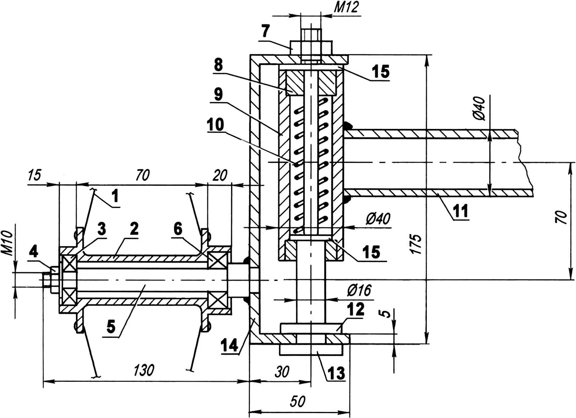 Front wheel steering knuckle