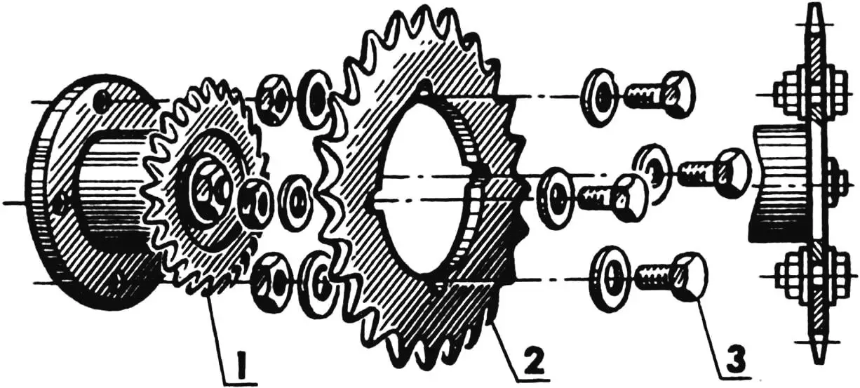 How to increase reverse reducer sprocket tooth count