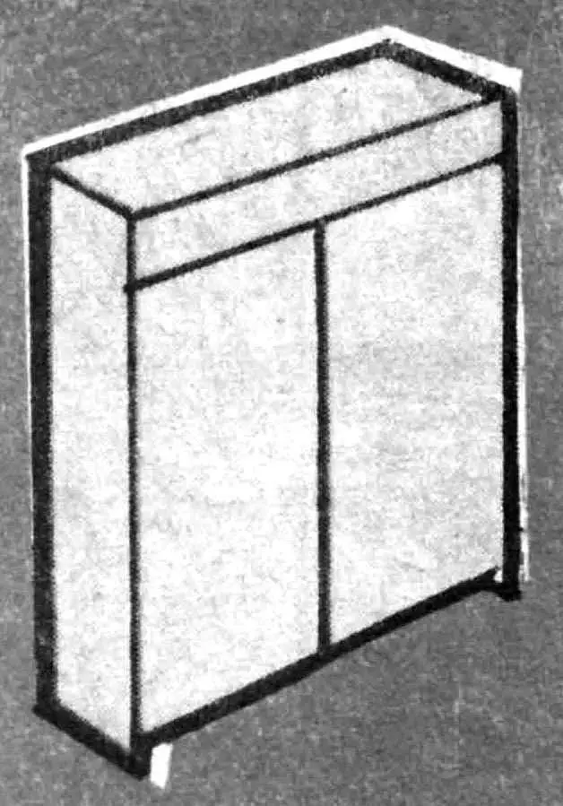 Folding utility block attached to house