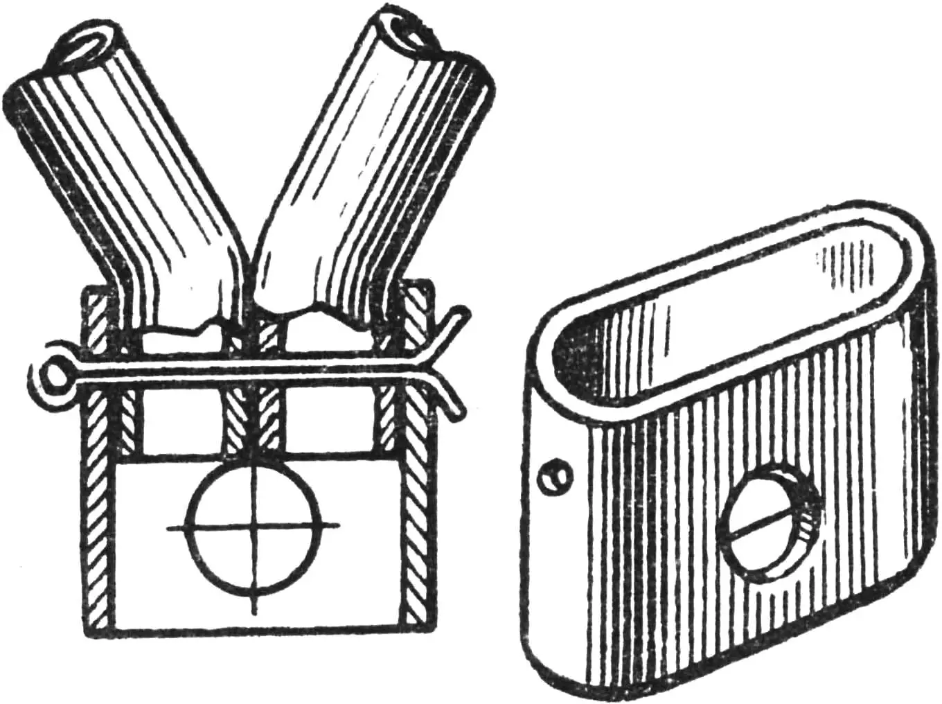 Fig. 2. Leg mounting unit on the cart axle.