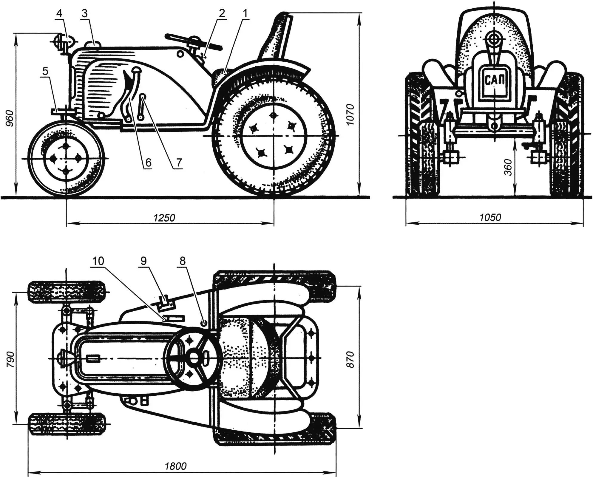 SAP micro-tractor