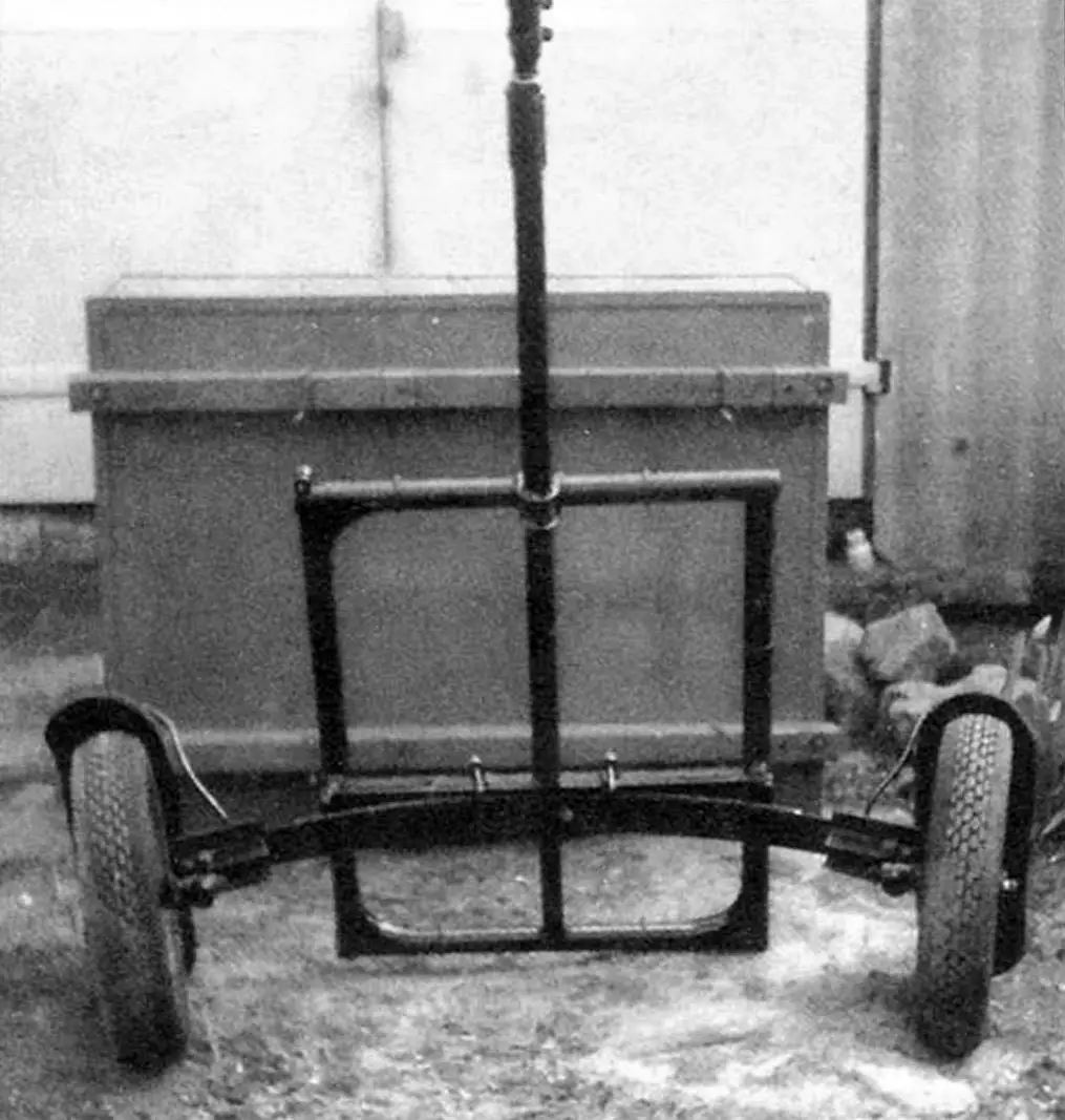 Trailer with body removed