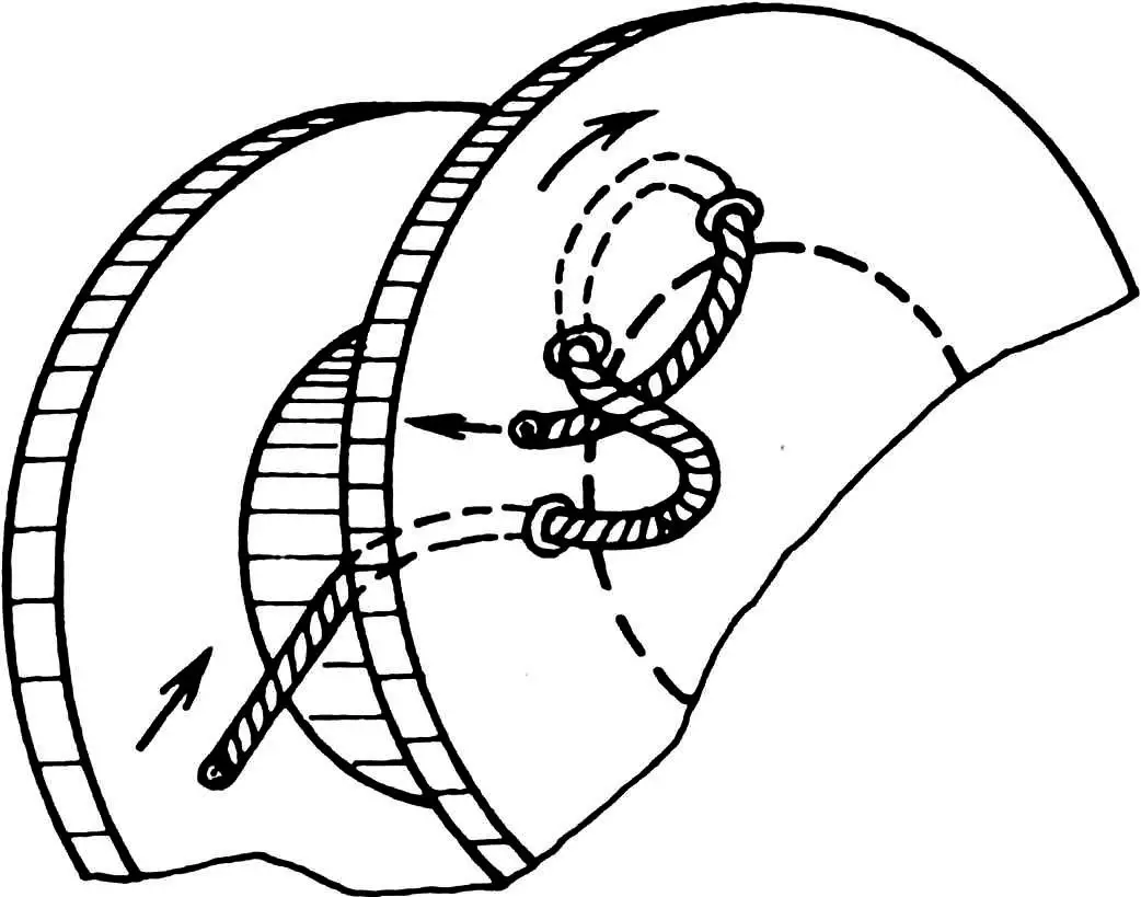 Cable attachment to the drum.