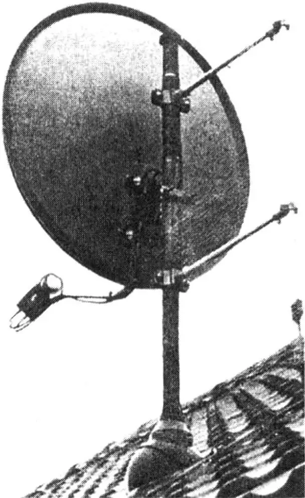 Приймач блискавки — штанга телевізійної антени