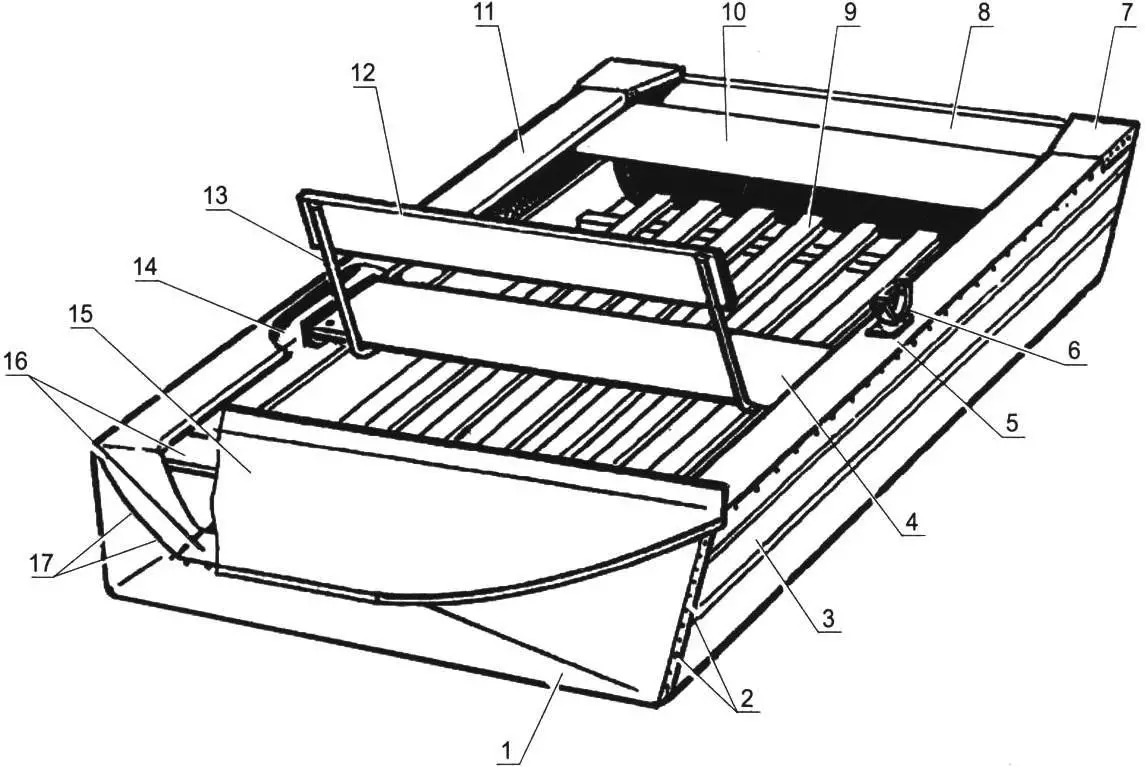 Общий вид лодки рыболова-любителя