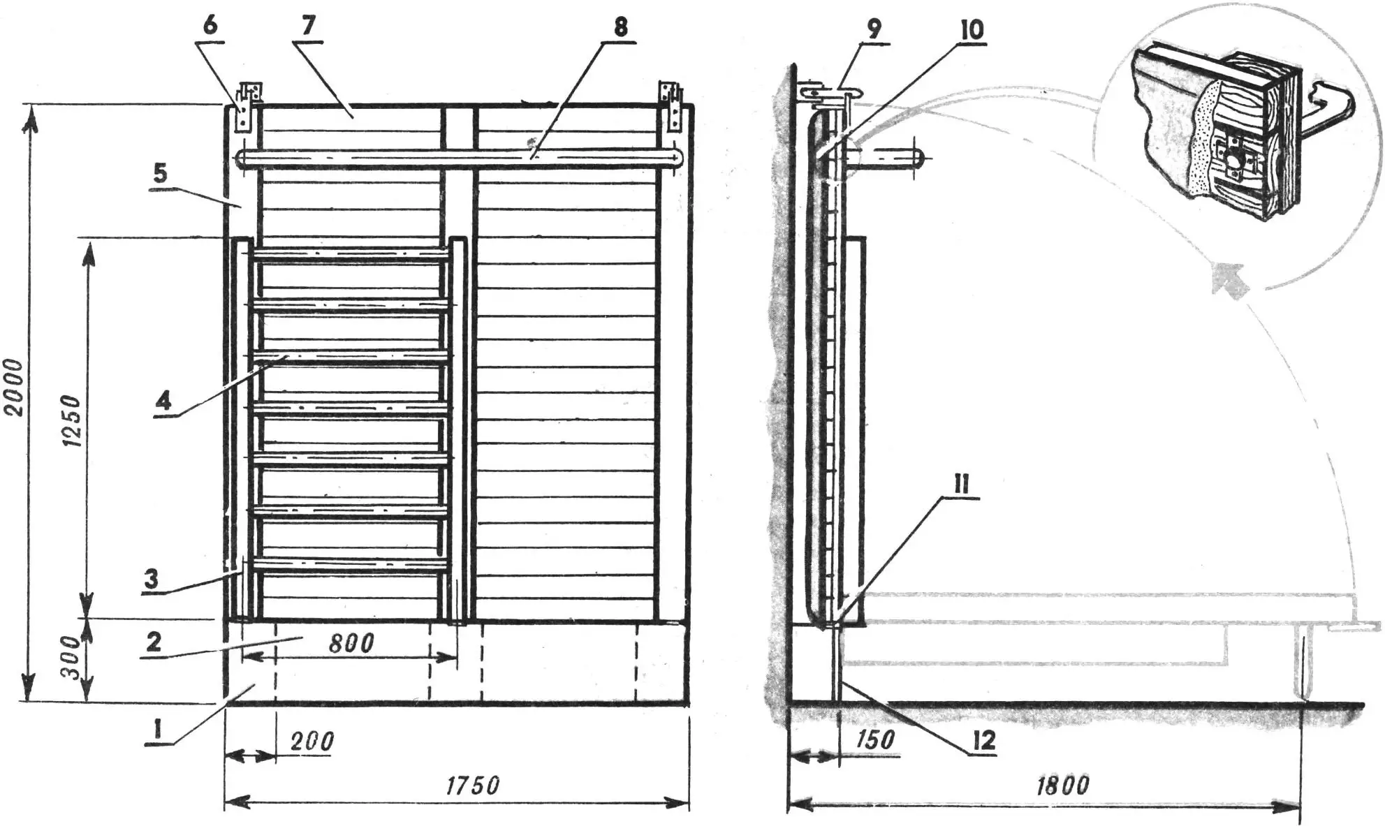 Fig. 1. Sports wall-bed