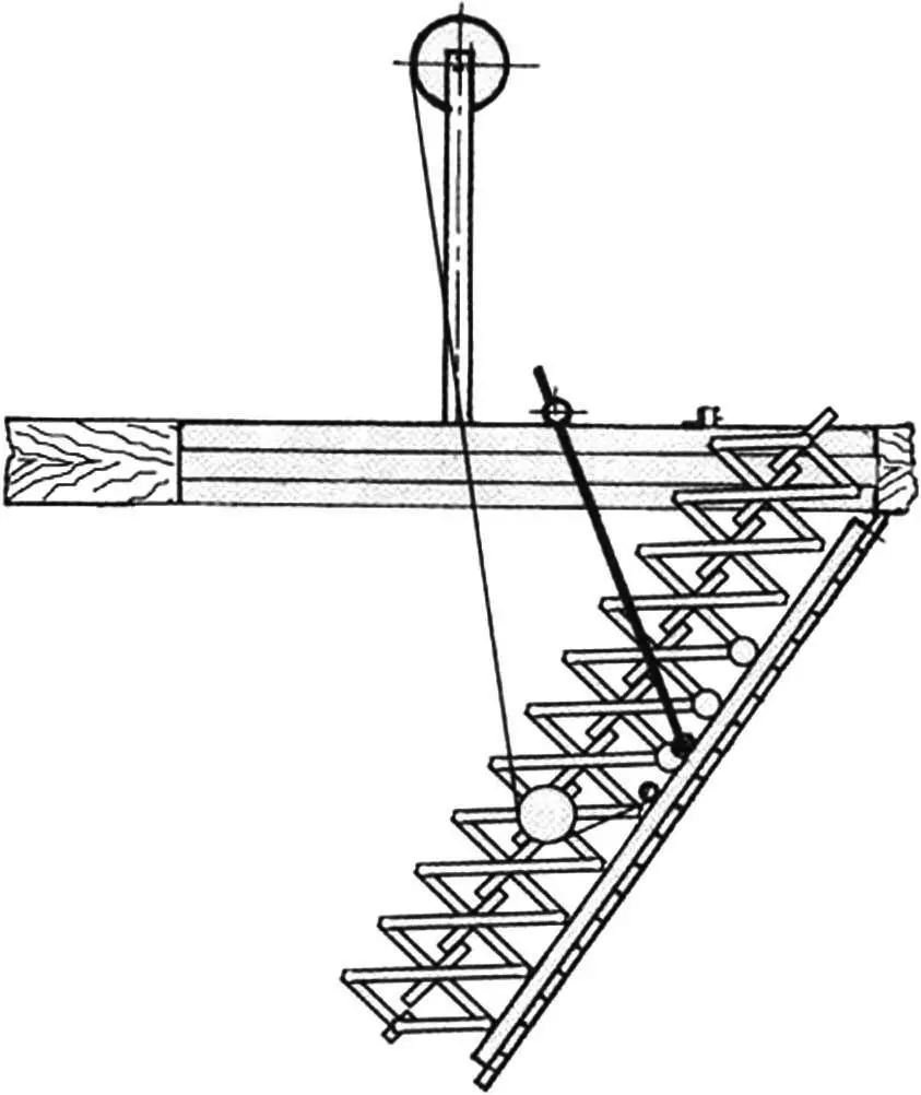 Stair fragment while lifting