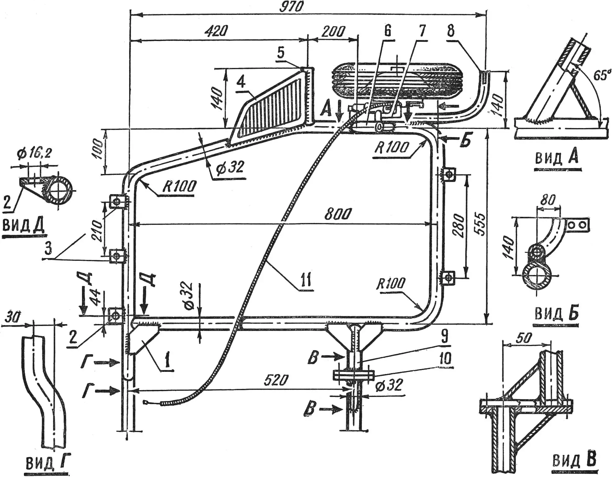 Fig. 5. Sidecar frame