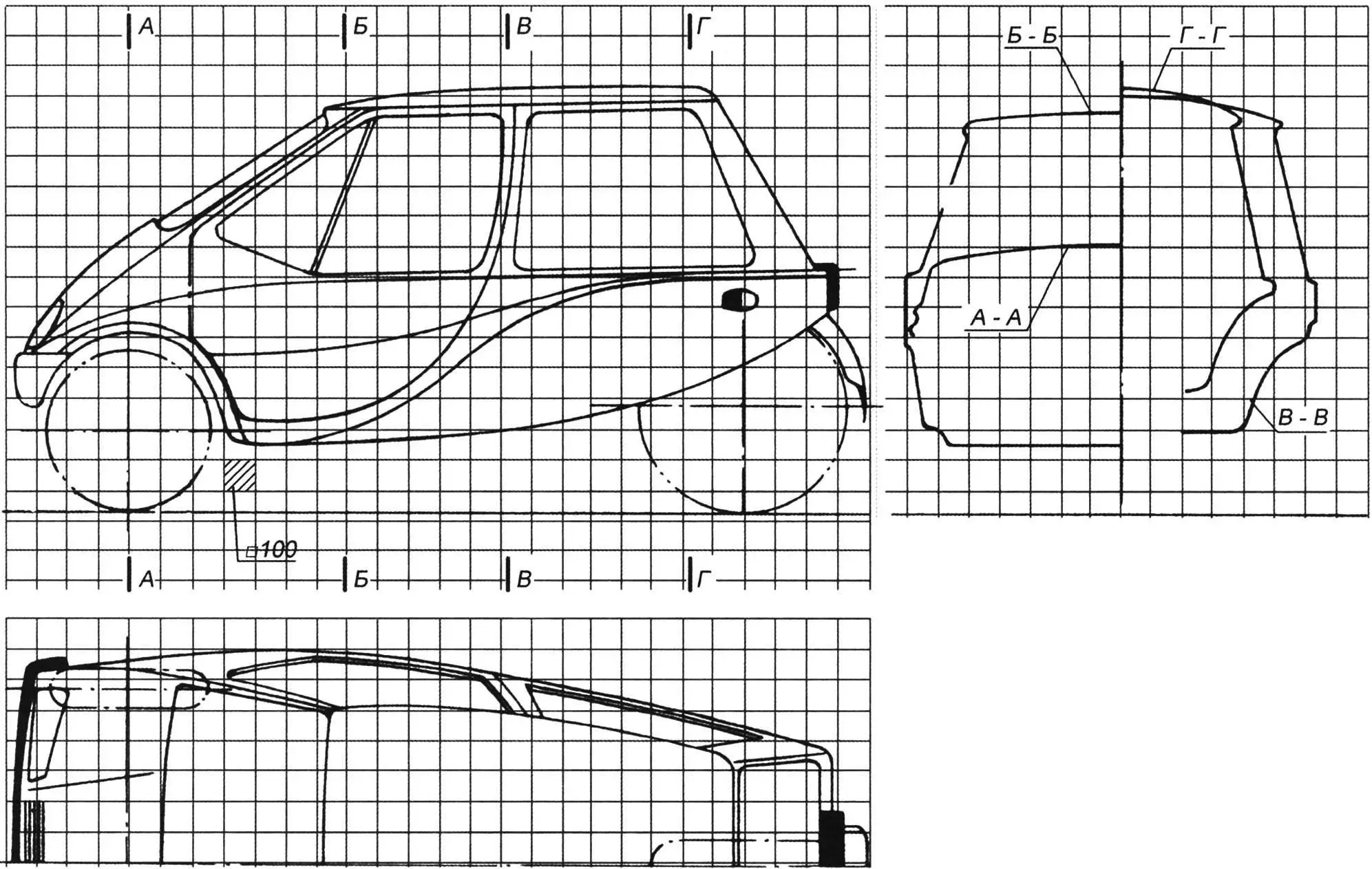 Three-wheeler body