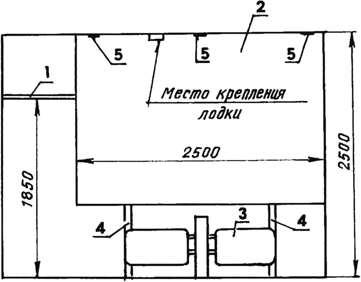 Fig. 6. Rear wall of the garage