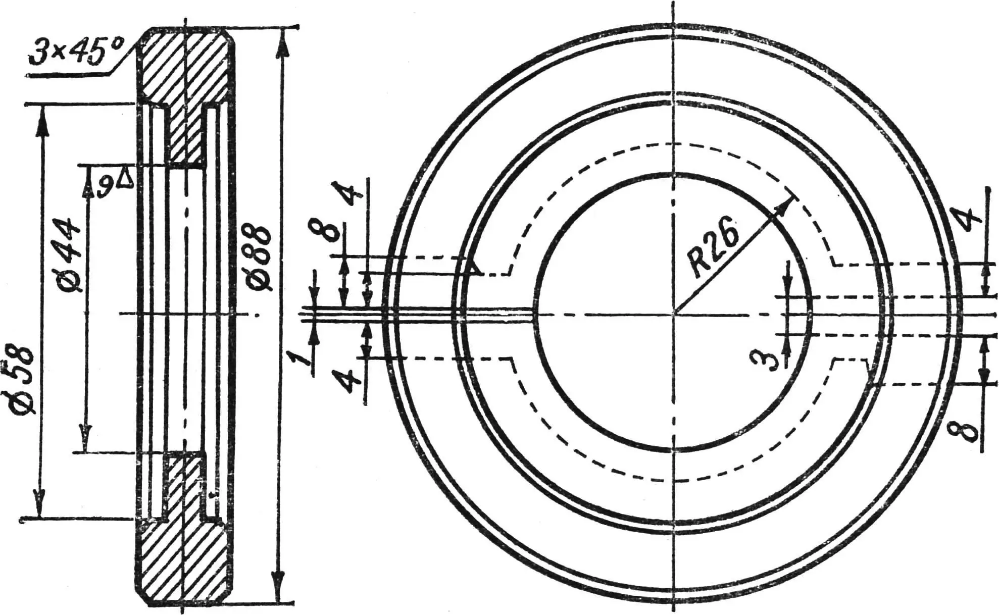 Fig. 8. Blank for machining damper shoes.