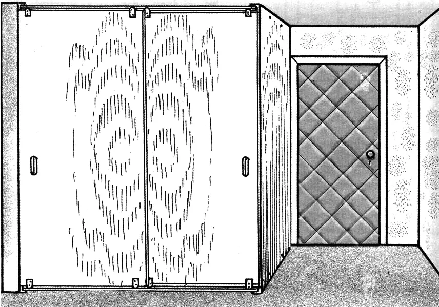 General view of the sliding wardrobe