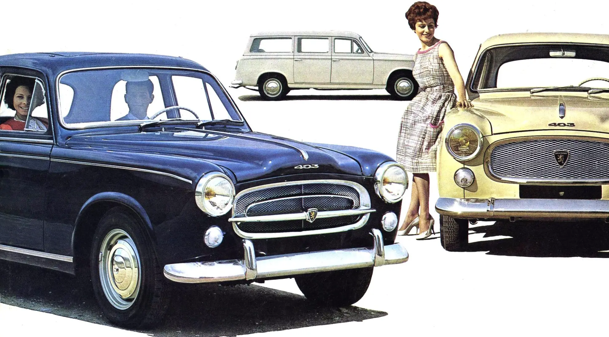 Линейка Peugeot 403 выпуска 1962 года