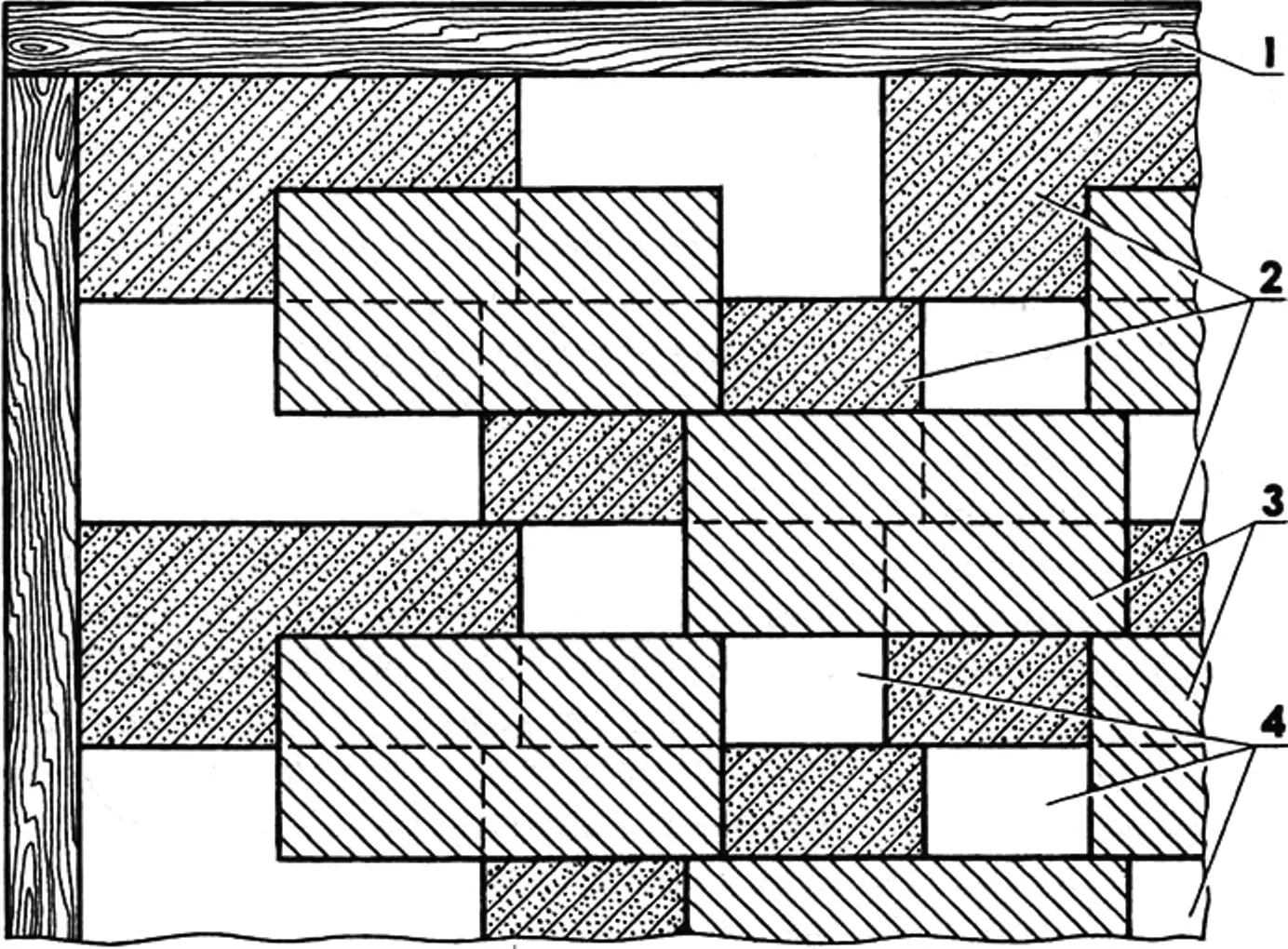 Panel made from small offcuts