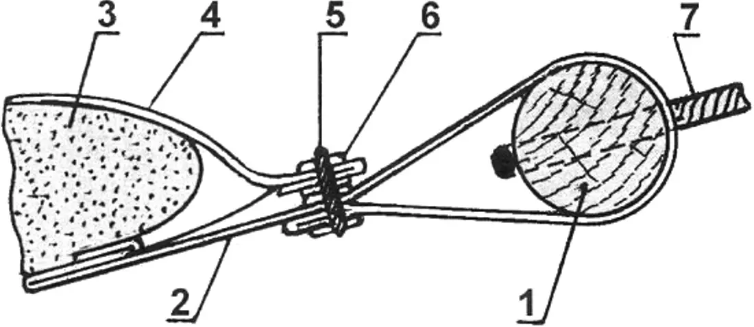 Fig. 4. End assembly of the hammock