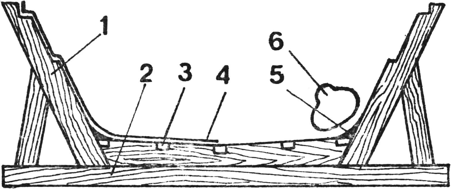 Fig. 4. Mold-building strongback