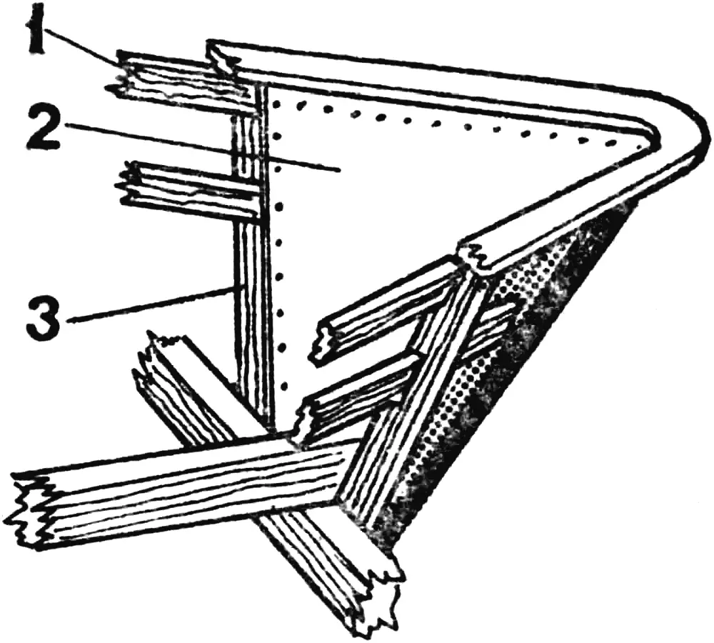 Fig. 5. Making the bow-section mold