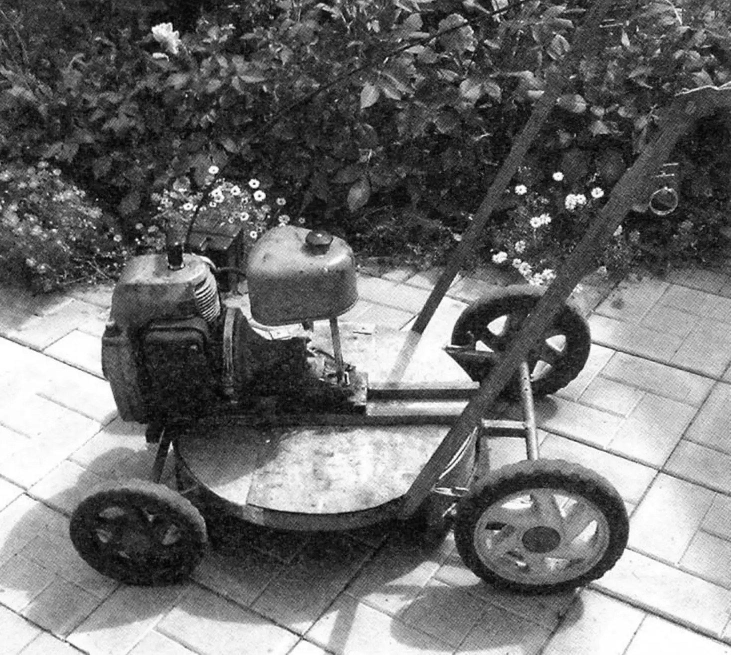 Mower setup for left-side discharge