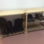 Полка для обуви с сиденьем