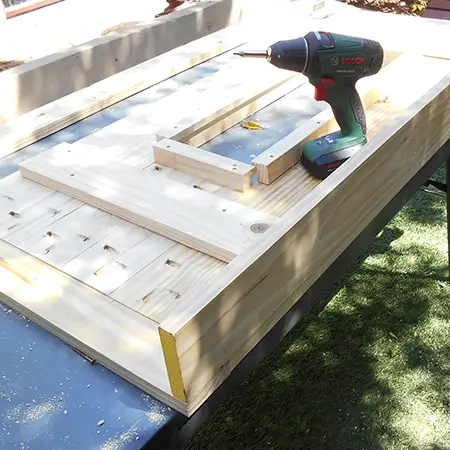 Frame for plastic planter