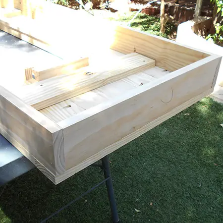 Frame for plastic planter