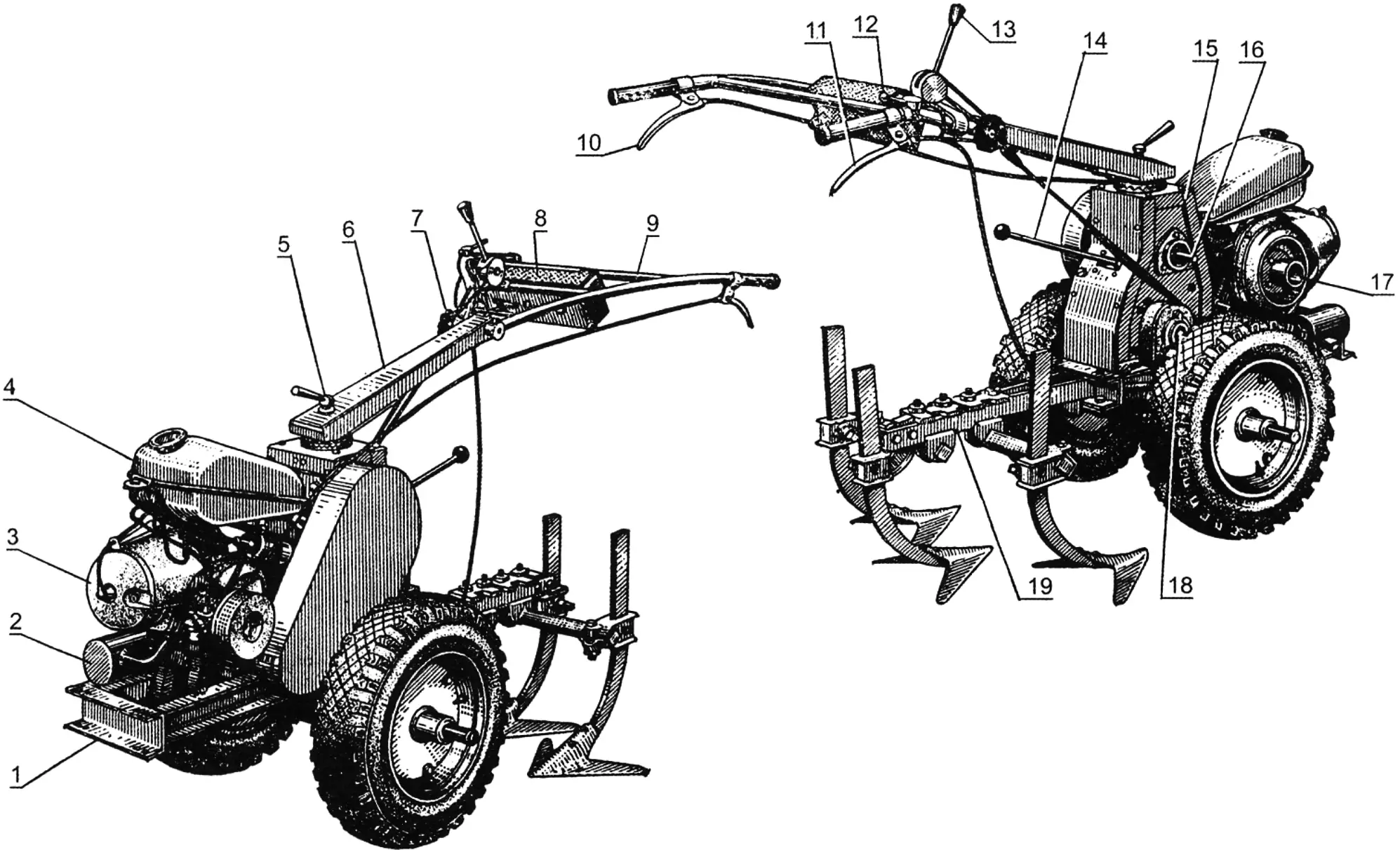 Walk-behind tractor «Malysh»