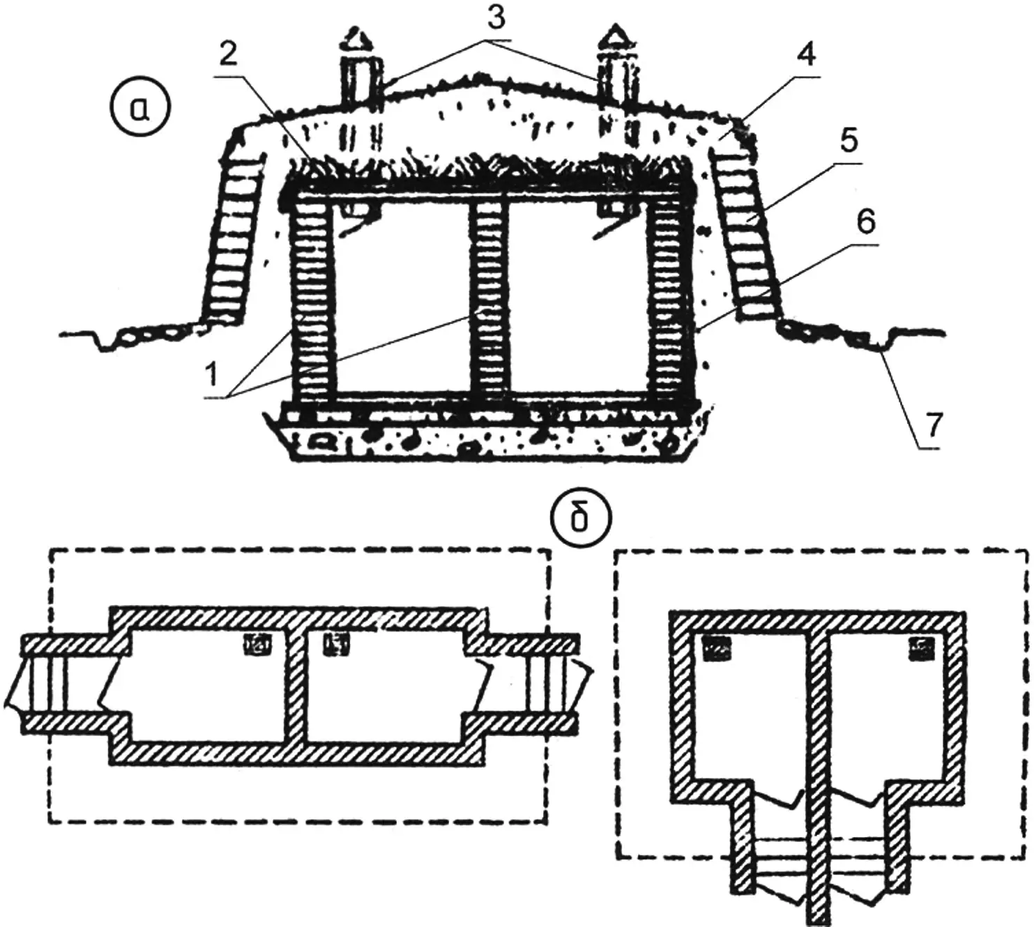 Fig. 6. Block cellar construction