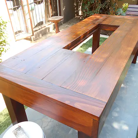 Painting the table