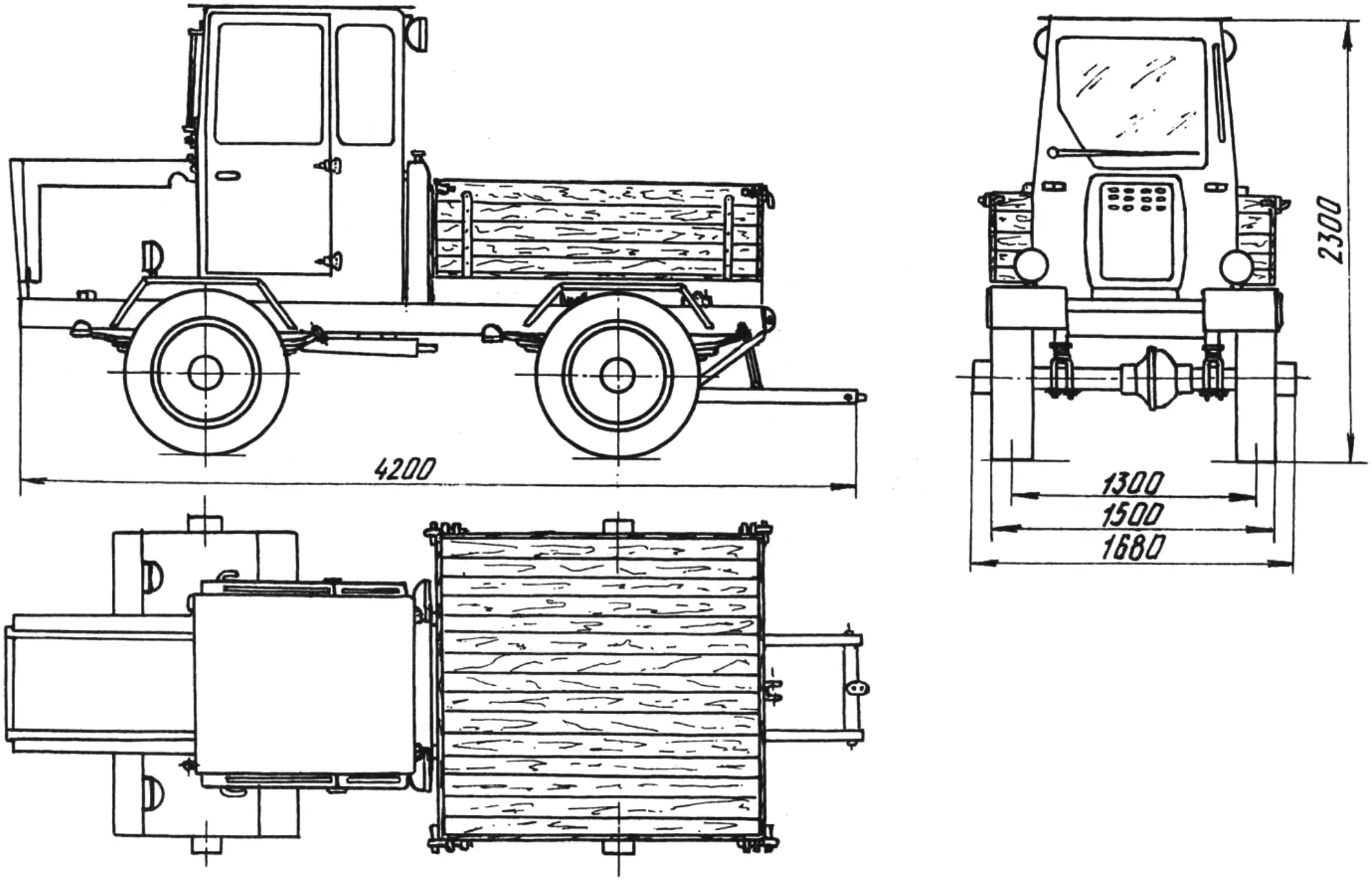 General view of the tractoromobile