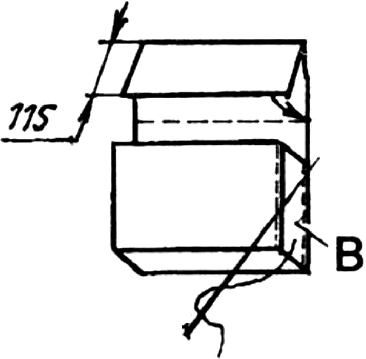 Fig. 3. Final shaping of the rucksack body