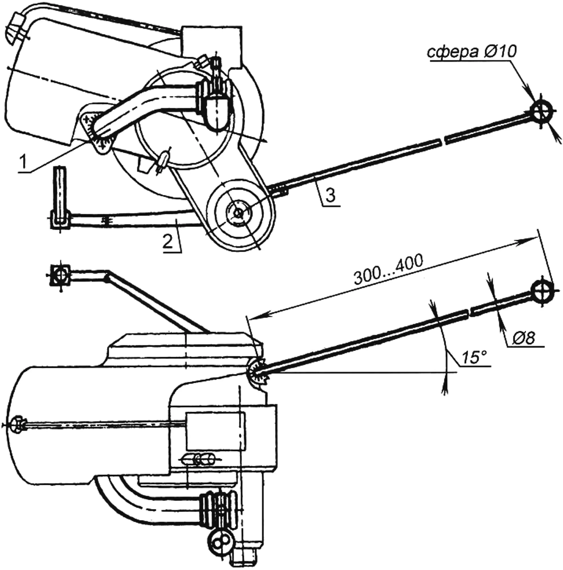 Fig. 3. Engine modification diagram