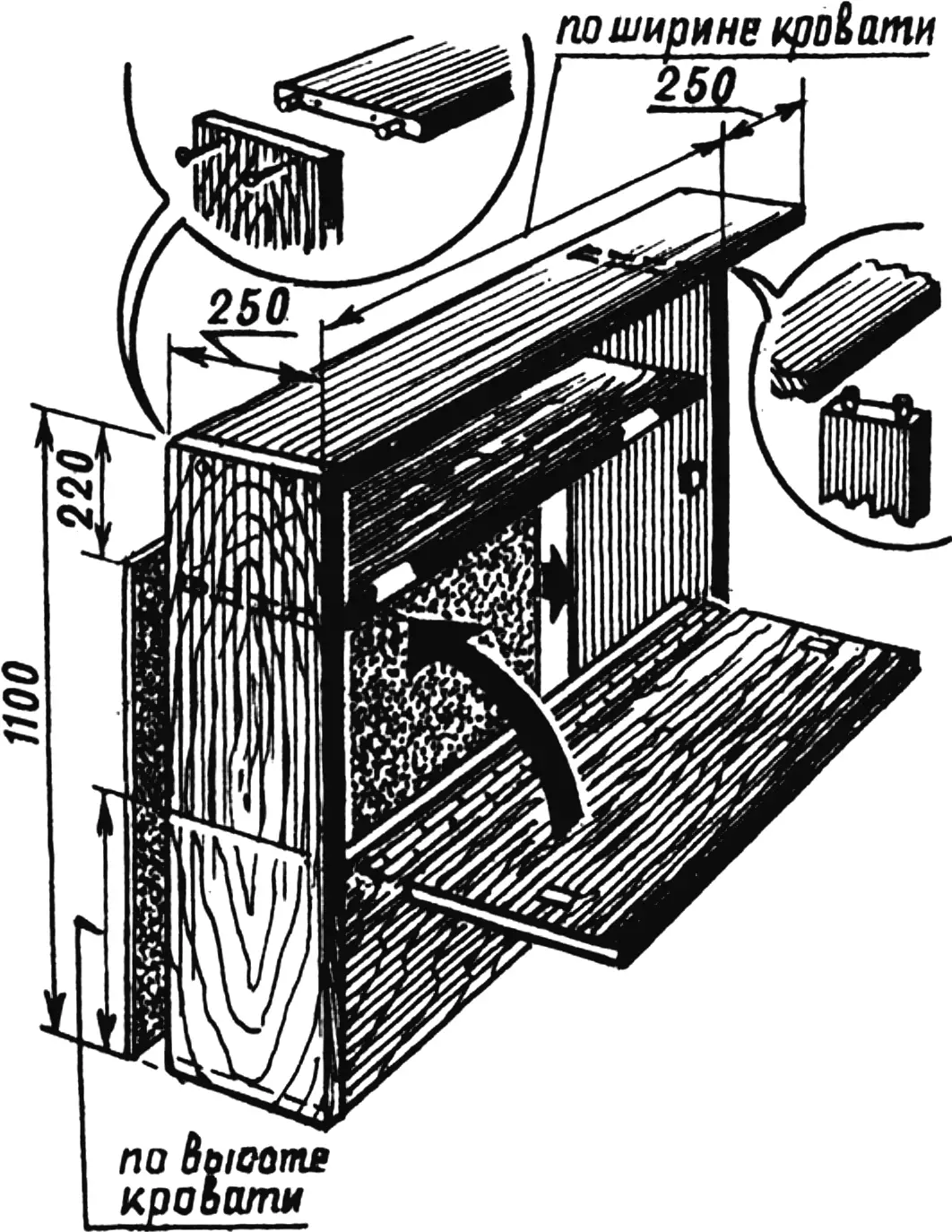 Head block of the wall cabinet.
