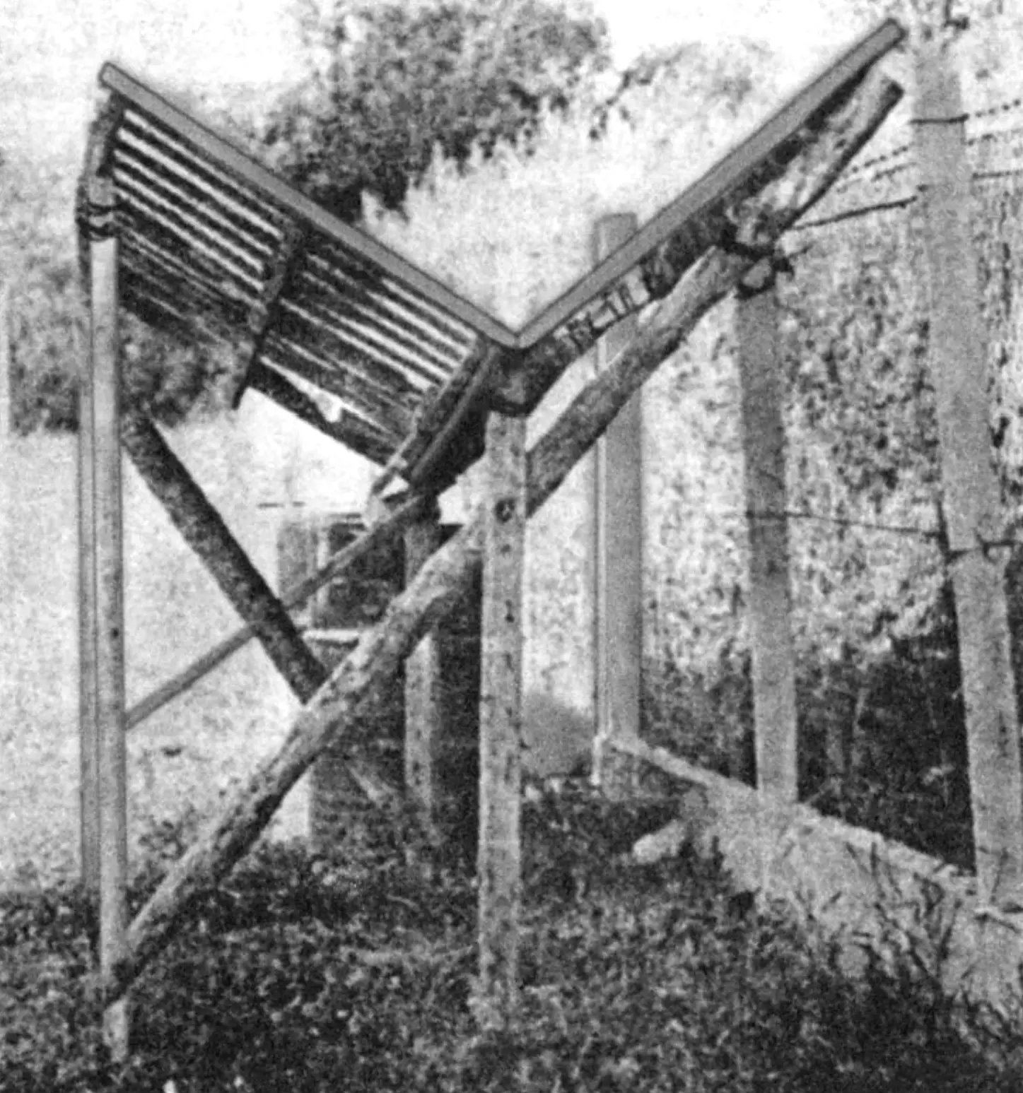 Support section variant of the rainwater collector
