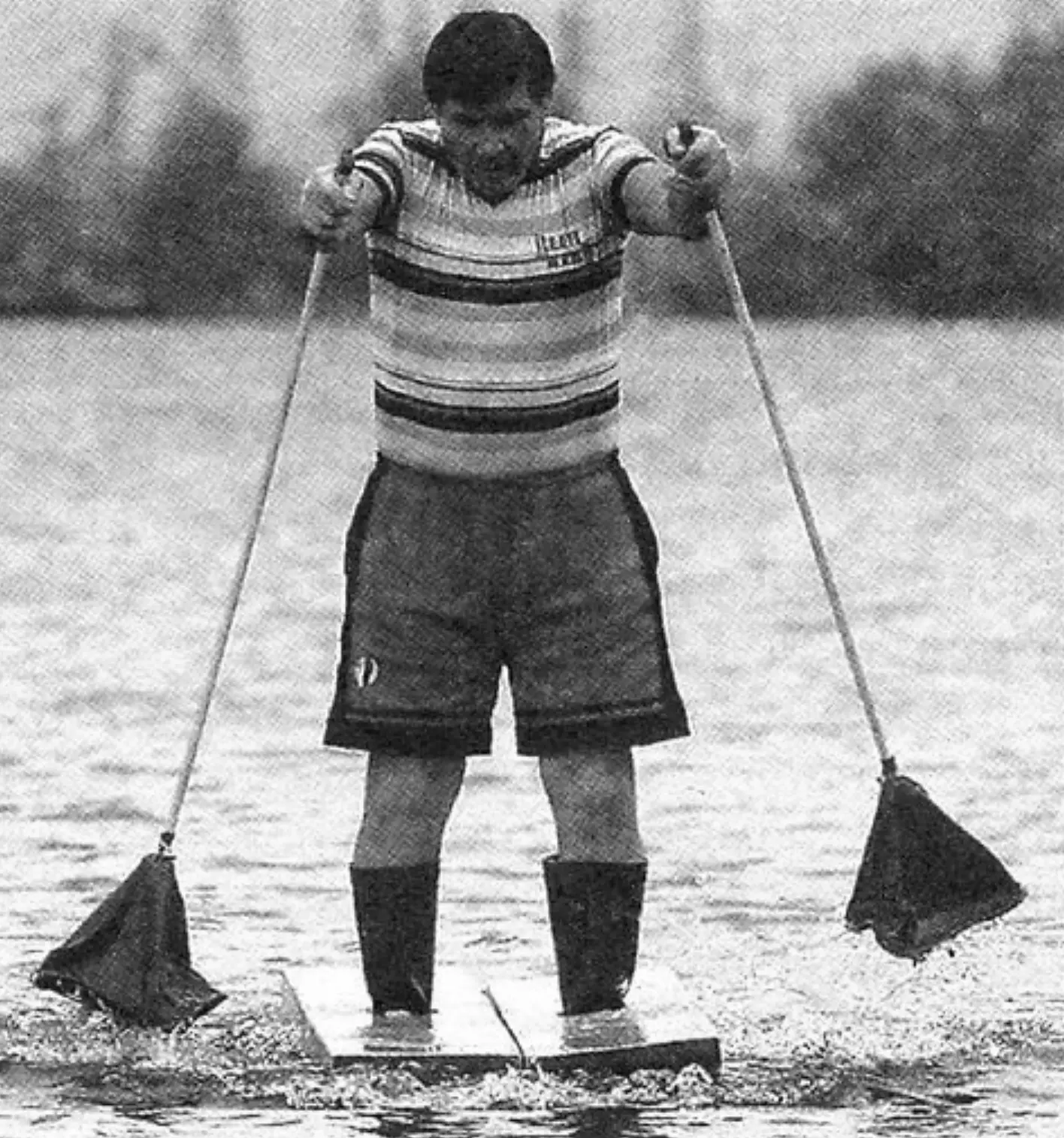 N. Vasilyev’s poles with folding umbrella blades