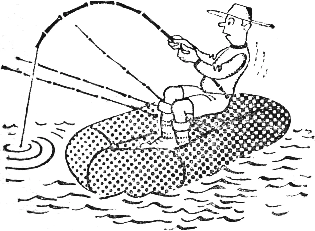 OFF TO FISHING — WITH BALLS