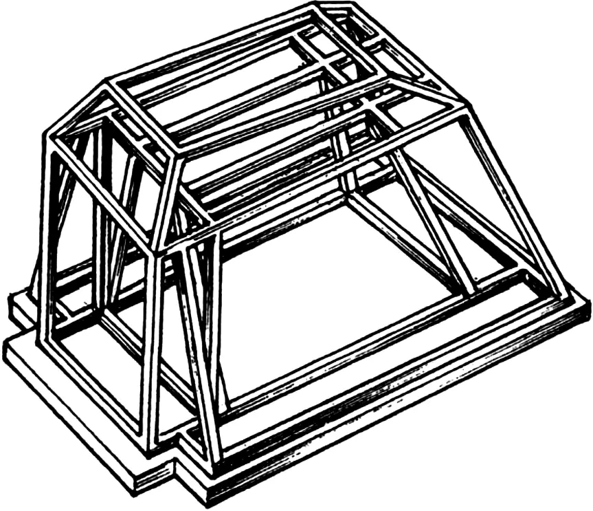 Fig. 5. Cellar frame assembled