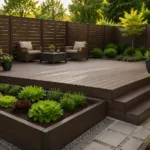 Террасная доска, забор, грядки и ступени из ДПК WOODGRAND: как обустроить участок без вечной головной боли