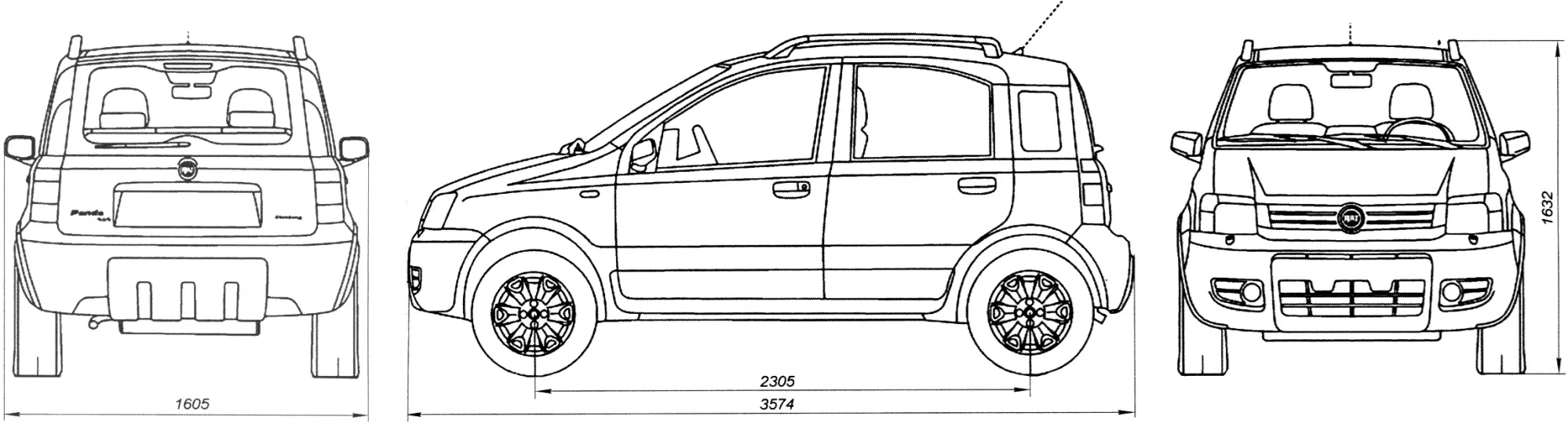 Fiat Panda 4x4 (Италия, 2005 год)