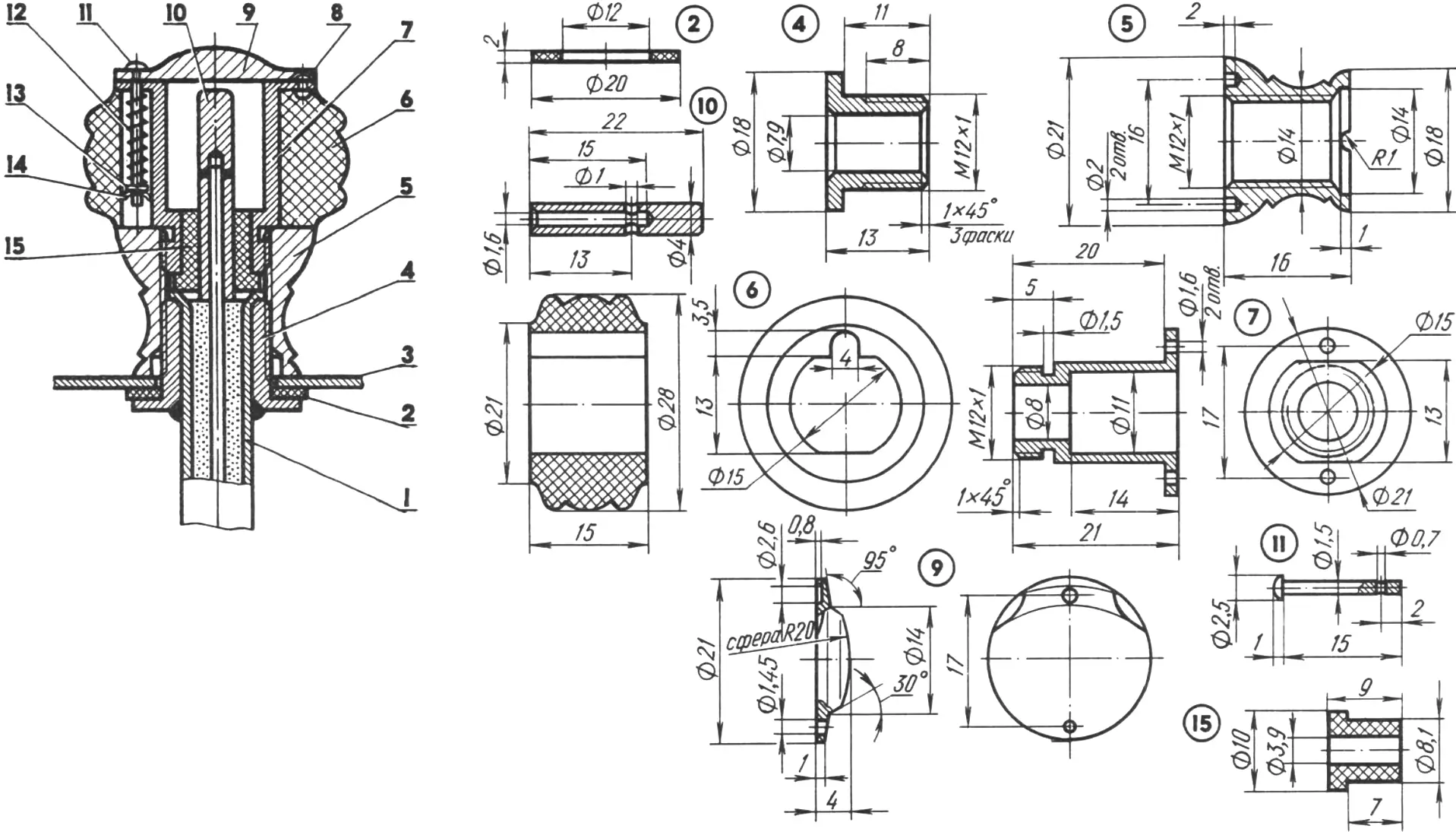 Handle-plug assembly