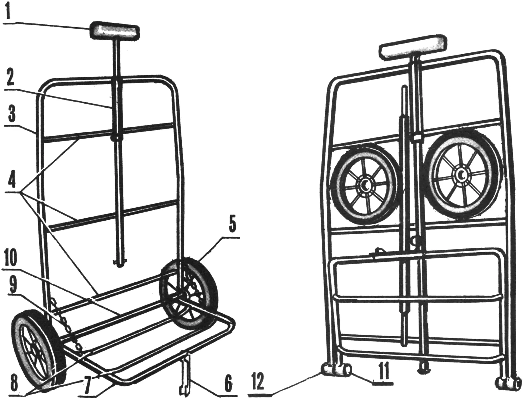 Universal folding trolley