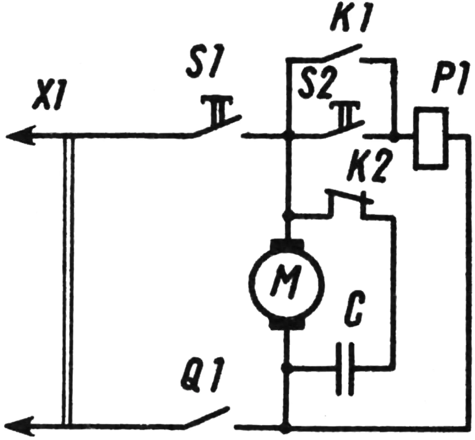 The buttons and the relay are mounted on three boards