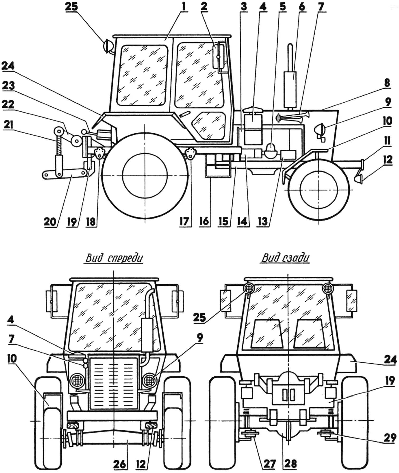 Tractor layout