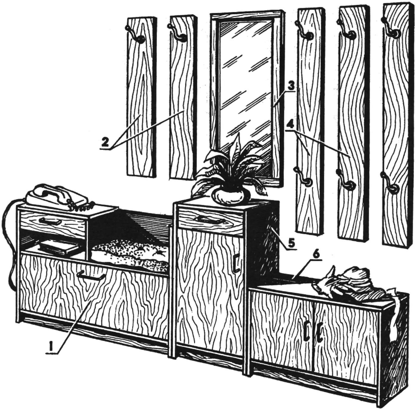 Fig.1. “Hallway” furniture suite